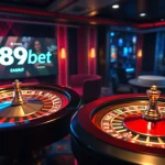 Engaging players in a stunning online casino setting at 789bet, featuring roulette and poker.