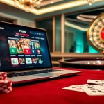 Experience the excitement of gaming at PH222 casino with vibrant tables, chips, and roulette.