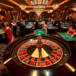 Players winning at the TG88 roulette table in a glamorous casino setting.