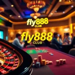 Experience thrilling gameplay at fly888 club with exciting tables and vibrant poker chips.