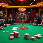 G28 players strategizing at a professional gambling table filled with exciting games and stakes.
