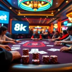 Experience the thrill of poker at 8kbet with immersive gameplay and vibrant casino atmosphere.