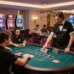 Experience the excitement at vipwin2 casino with players engaged at high-stakes poker tables.