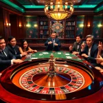 Thrilling scene at https://789win223.com/ showcasing vibrant casino action with roulette and excited players.