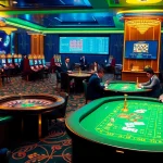 A dynamic gambling scene at https://xin88hv.site/ showcasing casino tables and engaging slot machines for a thrilling experience.