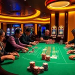 Experience high-stakes gambling at its finest with the luxury dh88 gaming table and vibrant atmosphere.