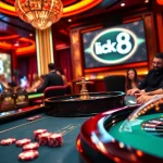 Experience the thrill of winning at Luck8's casino, featuring elegant tables and vibrant games.