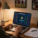 Live betting on tỷ lệ kèo nhà cái with dynamic odds and analysis during a cozy home gaming session