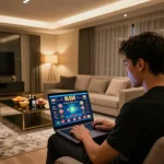 Experience thrilling online gameplay at BL555 from the comfort of home with engaging live dealer games.
