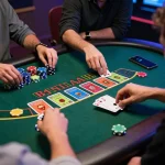 Players strategizing in a digital blackjack game at sunwingo online casino for enhanced gaming experience.
