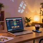 Trải nghiệm chơi game trực tuyến hấp dẫn trên LUCK8 với giao diện sống động và không gian ấm cúng tại nhà
