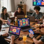 Exciting online gaming experience at GI8 with players immersed in vibrant casino games.