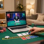 Experience link vào U888 with live dealer blackjack at home, elegant setup and immersive gaming atmosphere