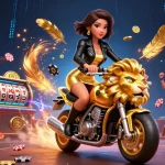 B52club players enjoying slots and excitement with dynamic gambling action and vibrant visuals.
