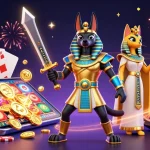 Spin and win at ph33 with vibrant visuals of ancient deities and casino games.
