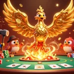 Experience the excitement of fun79 with a dynamic casino scene featuring gold coins, poker chips, and celebratory confetti.